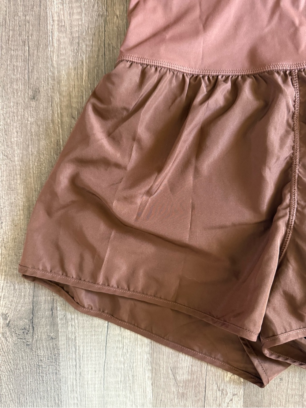 Wenlia Romper Brown Wenlia Workout Romper Onesie with Padded Bra Size Small - Picture 3 of 11